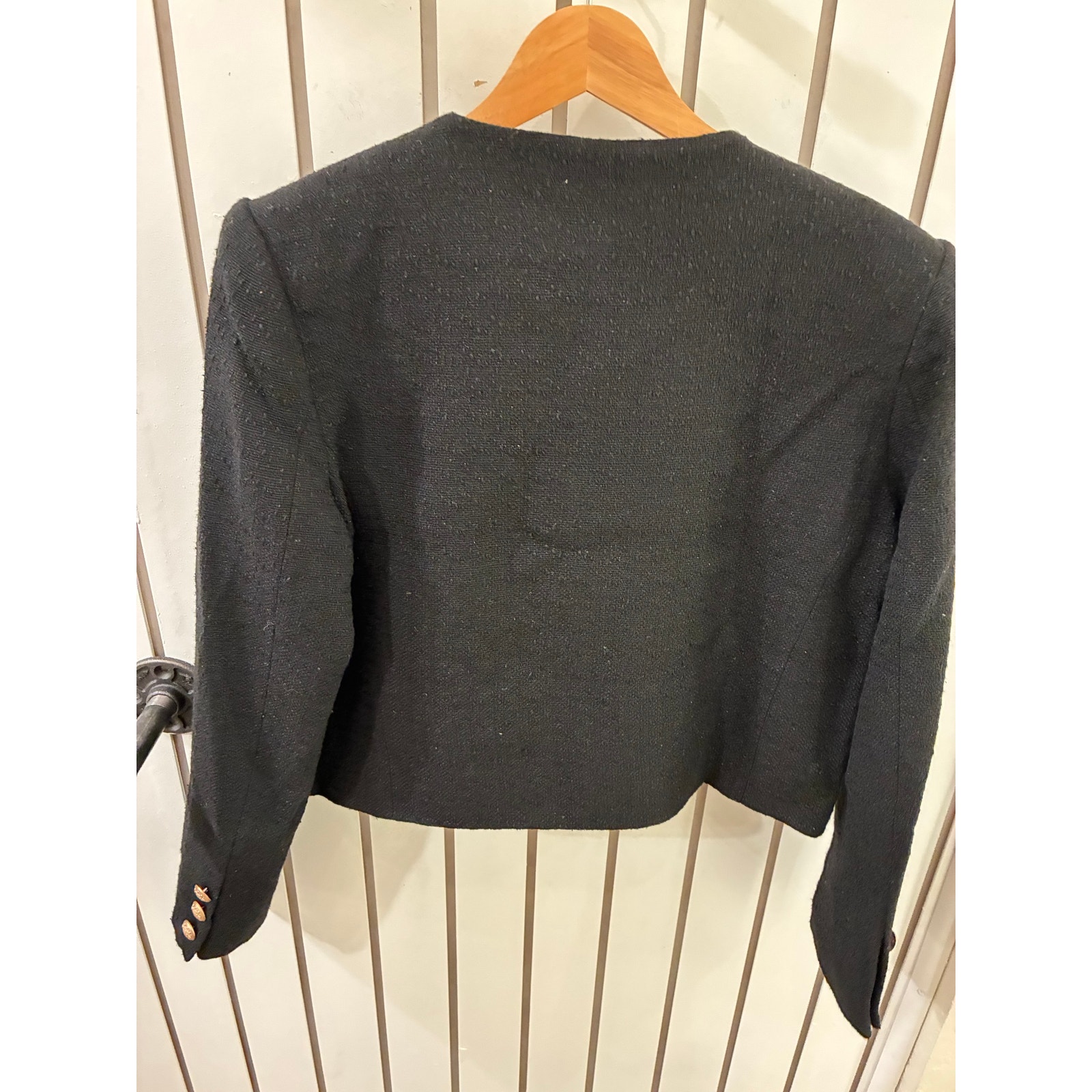 Urban Revivo Black Tweed Blazer Size 2 — image 5 of 6